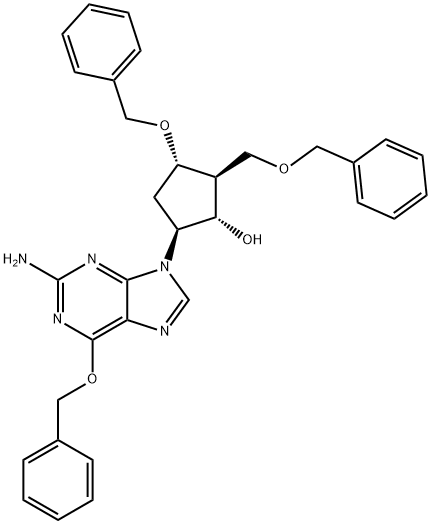 (1S,2S,3S,5S)-5-(2-Amino-6-(benziloksi)-9H-purin-9-il)-3-(benziloksi)-2-(benziloksimetil)siklopentanol