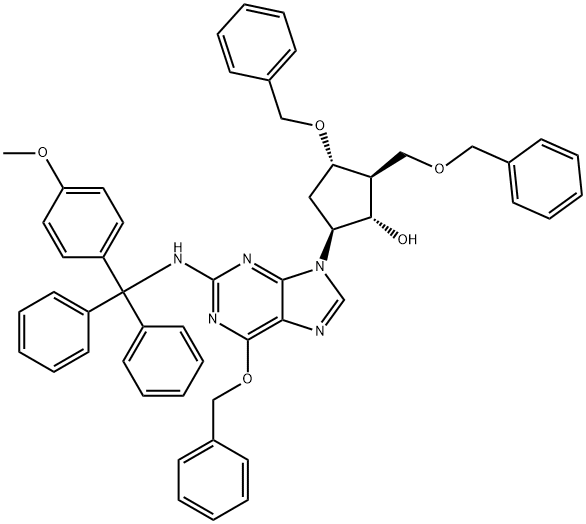 (2R,3S,5S)-3-(Benziloksi)-5-[2-[[(4-metoksifenil)difenilmetil]amino]-6-(fenilmetoksi)-9H-purin-9-il]-2-(benziloksimetil) ) siklopentanol