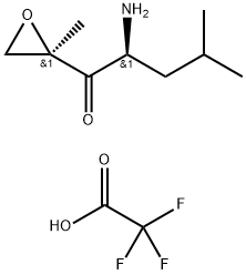 (2S)-2-Amino-4-metil-1-((2R)-2-metiloksiranil)-1-pentanon trifloroasetat