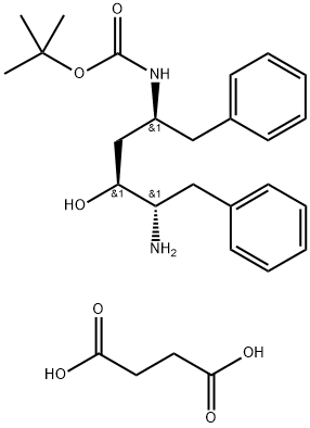 (2S,3S,5S)-5-tert-Butiloksikarbonilamino-2-amino-3-hidroksi-1,6-difenilheksan süksinat