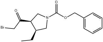 (3R,4S)-3-(2-Bromoasetil)-4-etil-1-pirrolidinkarboksilik turşusu fenilmetil efiri