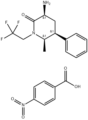 (3S,5S,6R)-6-metil-2-okso-5-fenil-1-(2,2,2-trifloroetil)piperidin-3-aminium 4-nitrobenzoat