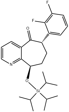 (6S,9R)-6-(2,3-Difluorofenil)-6,7,8,9-tetrahidro-9-[[tris(1-metiletil)silil]oksi]-5H-siklohepta[b]piridin-5 -bir