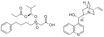 (8a,9R)-Cinhonan-9-ol mono[[(S)-[(1R)-2-methyl-1-(1-oxopropoxy)propoksi](4-fenilbutil)fosfinil]asetat]