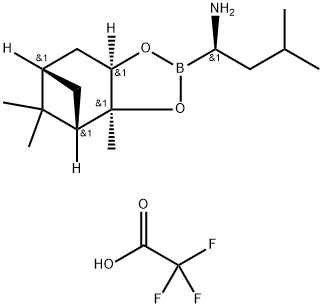 (aR,3aS,4S,6S,7aR)-Heksahidro-3a,8,8-trimetil-alfa-(2-metilpropil)-4,6-metano-1,3,2-benzodioxaborole-2-metanamin 2,2 ,2-trifloroasetat