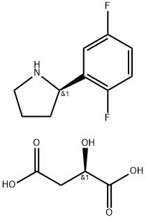 (R)-2-(2,5-difluorofenil)pirrolidin (R)-2-hidroksisukinat