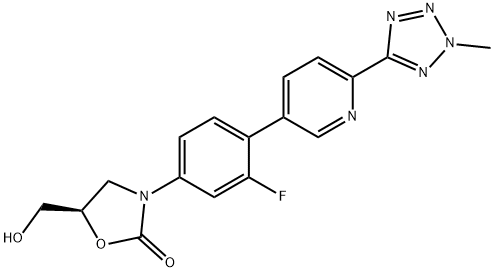 (R) -3-(3-fluoro-4-(6-(2-Metil-2H-tetrazol-5-il)piridin-3-il)fenil)-5-(hidroksiMetil)oksazolidin-2-on