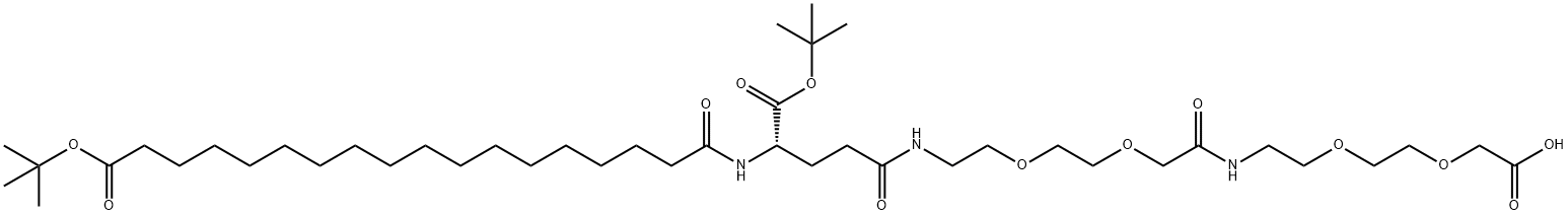 (S)-22-(Tert-butoksikarbonil)-10,19,24-triokso-3,6,12,15-tetraoksa-9,18,23-triazahentetracontane-1,41-dioic acid