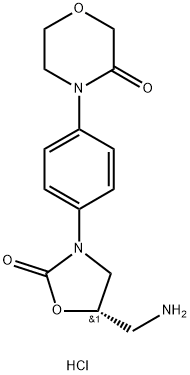 (S)-4-(4-(5-(Aminometil)-2-oksoksazolidin-3-il)fenil)morfolin-3-on.HCl