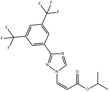 (Z)-izopropil 3-(3-(3,5-bis(triflorometil)fenil)-1H-1,2,4-triazol-1-il)akrilat