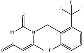 1-[2-Fluoro-6-(triflorometil)benzil]-6-metilpirimidin-2,4(1H,3H)-dion