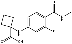 1-((3-fluoro-4-(metilkarbamoil)fenil)amino)siklobutankarboksilik turşu