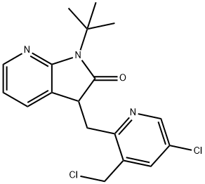 1-(tert-butil)-3-((5-xloro-3-(xlorometil)piridin-2-il)metil)-1,3-dihidro-2H-pirolo[2,3-b]piridin-2- bir