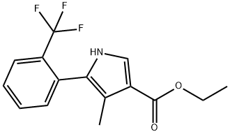 1H-Pirrol-3-karboksilik turşu, 4-metil-5-[2-(triflorometil)fenil]-, etil efir