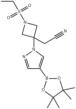 2-(1-(Etilsulfonil)-3-(4-(4,4,5,5-tetrametil-1,3,2-dioksaborolan-2-il)-1H-pirazol-1-il)azetidin-3- yl) asetonitril