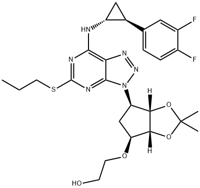 2-[[(3aR,4S,6R,6aS)-6-[7-[[(1R,2S)-2-(3,4-difluorofenil)siklopropil]aMino]-5-(propiltio)-3H