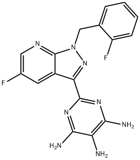 2-[5-fluoro-1-(2-fluorobenzil)-1H-pirazolo[3,4-b]piridin-3-il]pirimidin-4,5,6-triamin