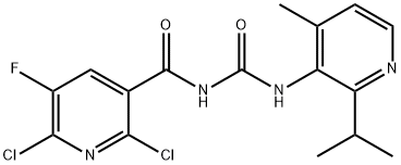2,6-dikloro-5-fluoro-N-((2-izopropil-4-metilpiridin-3-il)karbamoil)nikotinamid