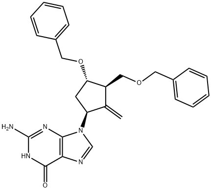 2-Amino-1,9-dihidro-9-[(1S,3R,4S)-4-(benziloksi)-3-(benziloksimetil)-2-metilensiklopentil]-6H-purin-6-on