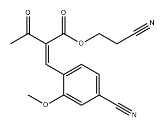 2-siyanoetil 2-(4-siyano-2-metoksibenziliden)-3-oksobutanoat