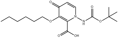 2-piridinkarboksilik turşu, 1-[[(1,1-dimetiletoksi)karbonil]amino]-3-(heksiloksi)-1,4-dihidro-4-okso-