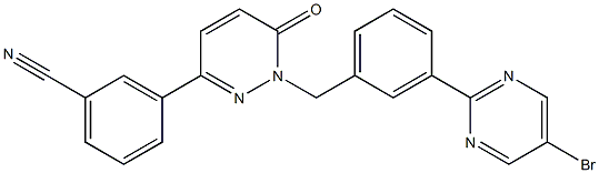 3-(1-(3-(5-bromopirimidin-2-il)benzil)-6-okso-1,6-dihidropiridazin-3-il)benzonitril