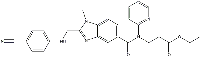 3-[[[2-[[(4-Siyanofenil)amino]metil]-1-metil-1H-benzimidazol-5-il]karbonil]piridin-2-ilamino]propion turşusu etil efiri