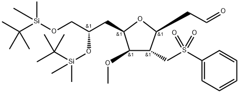 3,6-Anhidro-2,4,7-trideoksi-8,9-bis-O-[(1,1-dimetiletil)dimetilsilil]-5-O-metil-4-[(fenilsulfonil)metil]-D- qlisero-D-qulo-nonoz