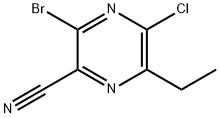 3-bromo-5-kloro-6-etilpirazin-2-karbonitril