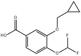 3-siklopropilmetoksi-4-diflorometoksi-benzoy turşusu