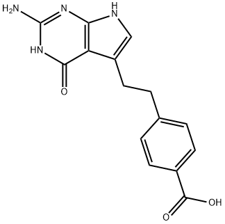 4-[2-(2-Amino-4,7-dihidro-4-okso-1H-pimol[2,3-d]pirimodin-5-il)etil]benzoy turşusu