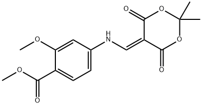 4-[(2,2-Dimetil-4,6-diokso-[1,3]dioksan-5-ilidenetil)-amino]-2-metoksi-benzoy turşusu metil efiri