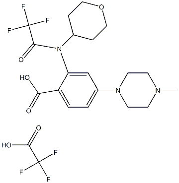 4-(4-metilpiperazin-1-il)-2-[(tetrahidropiran-4-il)(2,2,2-trifloroasetil)amino]benzoy turşusu trifloroasetat