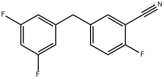5-(3,5-diflorobenzil)-2-ftorbenzonitril