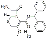 difenilmetil (6R-trans)-7-amino-3-metoksi-8-okso-5-tia-1-azabisiklo[4.2.0]okt-2-en-2-karboksilat monohidroxlorid