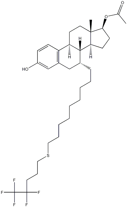 Estra-1,3,5(10)-trien-3,17-diol,7-[9-[(4,4,5,5,5-pentafloropentil)tio]nonil]-,17-asetat,(7a) ,17b)-