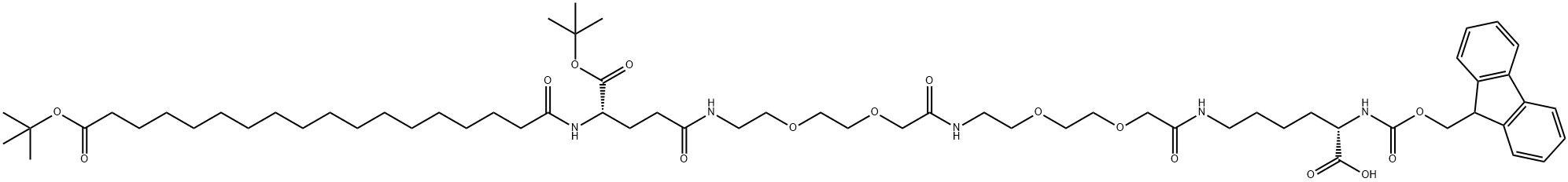 Fmoc-L-Lys[Oktyabr-(otBu)-Glu-(otBu)-AEEA-AEEA]-OH