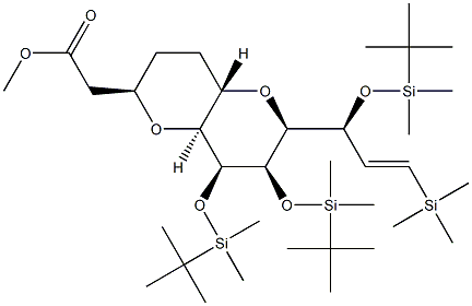 metil 2-((2R,4aS,6S,7R,8S,8aS)-7,8-bis((tert-butildimetilsilil)oksi)-6-((S,E)-1- ((tert-butildimetilsilil)oksi )-3- (trimetilsilil)allil)oktahidropirano [3,2- b]piran-2-il)asetat