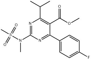 Metil 4-(4-fluorofenil)-6-izopropil-2-[(N-metil-N-metilsulfonil)amino]pirimidin-5-karboksilat