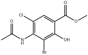 Metil 4-(asetilMino)-3-broMo-5-xloro-2-hidroksibenzoat
