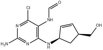 N-[2-Amino-4-xloro-6-[[(1R,4S)-4-(hidroksimetil)-2-siklopenten-1-il]amino]-5-pirimidinil]formamid