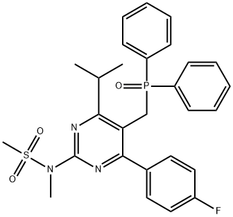 N-[5-(Difenilfosfinoilmetil)-4-(4-fluorofenil)-6-izopropilpirimidin-2-il]-N-metilmetansülfonamid